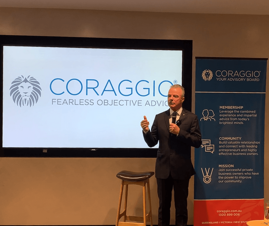 Brendan Nelson speaking at Coraggio