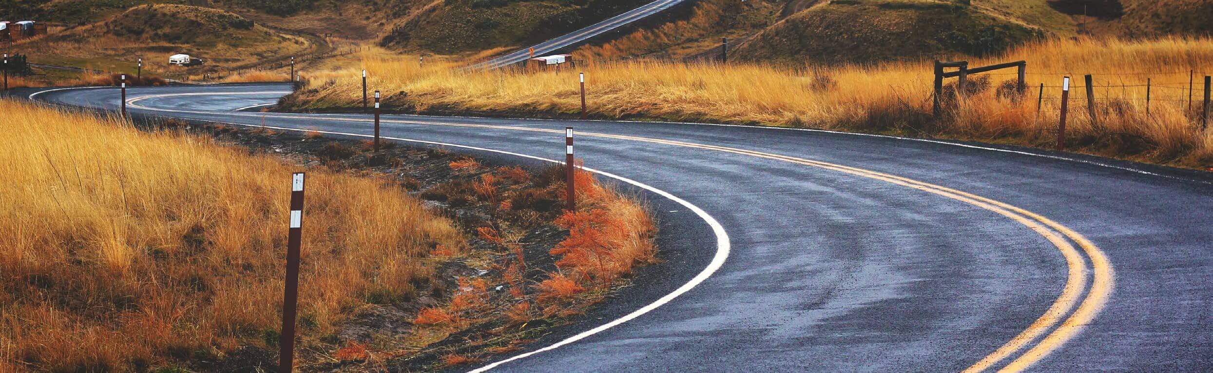 Photo of a winding road